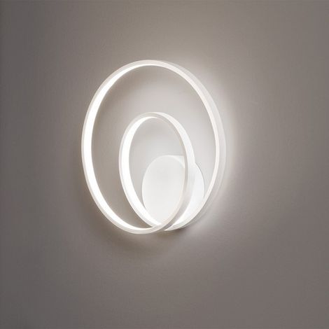 Applique Moderna Ritmo Metallo Bianco Led 28W Dimmerabile Ip20 (1/2)