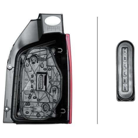 Feu arrière Hella 2SK 012 338-031 VW 7E0 945 095 Q 7E0 945 095 T