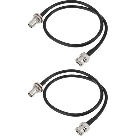 Câbles D'extension Récepteur Microphone sans Fil 0,5 M Connecteurs BNC Mâle Femelle Compatible Systèmes sans Fil (1/5)