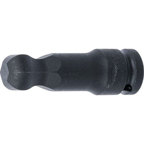 Chiave a bussola  lunghezza 75 mm  12,5 mm (1/2")  esagono interno con testa sferica 19 mm (1/2)