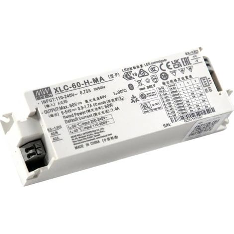 [NEUWERTIG] B-Ware Mean Well Led Konverter Netzteil Matter Cv Push Dimm 60 W 12 V 5 A Schutzklasse Ii