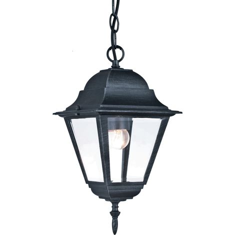 Lanterna Giardino Esterno Lampioncino Con Catena Alluminio Nero New York (1/4)