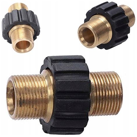 Nipplo/adattatore per il collegamento dei tubi dell'idropulitrice 2x GZ M22x1,5mm