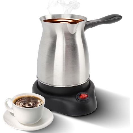 Cafetière électrique turque de 600ml en acier inoxydable avec pot multifonction (1/5)
