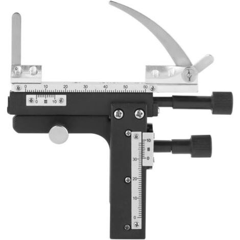 Pied à Coulisse de Microscope Professionnel X-Y à Attacher Plateau Mobile avec Echelle pour Microscope (1/5)