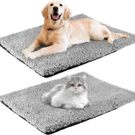 Lot of 1 coussin Auto-Chauffant pour Chat & Chien, Tapis Couverture Thermique Confortable et écologique Lavable Anti-dérapant Etanche, sans électricité & Batteries, 40x50cm (1/5)
