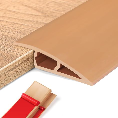 H LBarre de Seuil Adhesive Porte Profilés Réglage en Hauteur Vinyle Rattrapage Niveau pour du 1015mm 1M PVC (1/4)