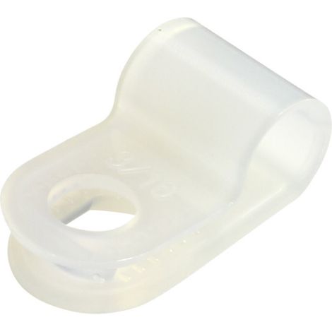 TRU COMPONENTS Befestigungsschelle schraubbar TC-6645704 Bündel-Ø-Bereich 5 mm (max) Transparent