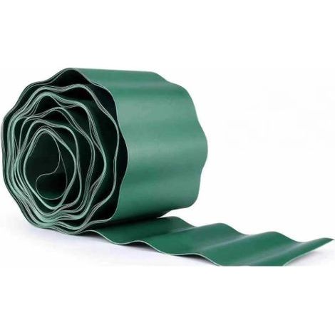 Bordure de parterre de 15 cm de haut I 9 m I Vert I Bordure de jardin Bordure de pelouse en plastique Bordure de pelouse Bordure de jardin (1/5)