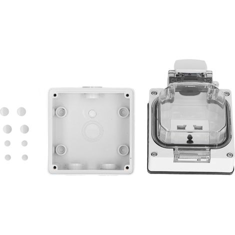 Prises extérieures étanches IP66, robustes et décoratives pour jardins, 250 V, 13 A