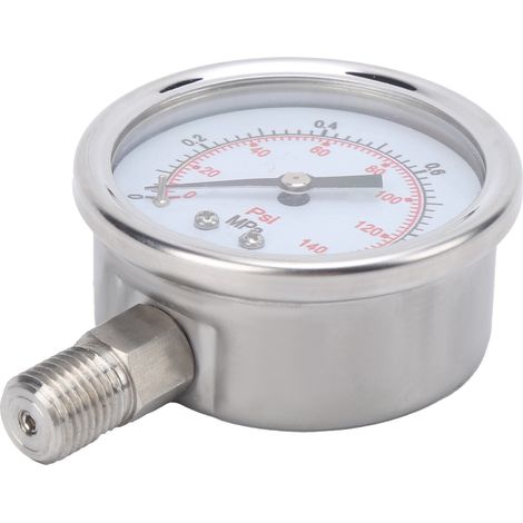 Manomètre inox industriel précision mesure 0-1,0 MPa, raccord M14x1,5, cadran 60 mm, modèle Y-60BF (1/5)