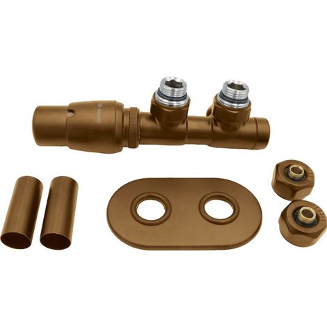 deante SILIA AGICZL1 vanne thermostatique pour sèche-serviettes gauche marron mat