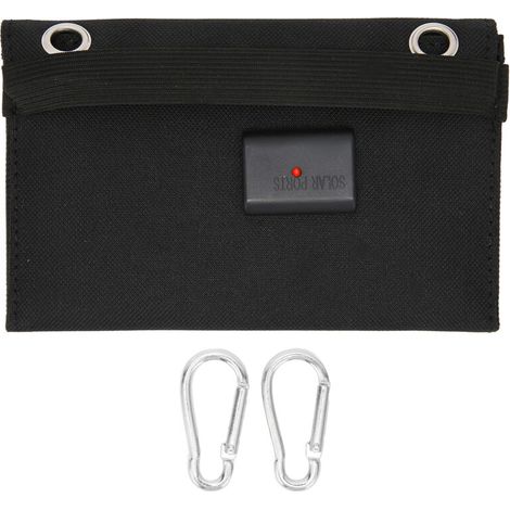 4W 2 Panneaux Solaires Pliables Puissance Mobile en Polysilicium à Haute Efficacité de Conversion Portable avec Boucle d'escalade pour Camping en Plein Air Automobile (1/5)