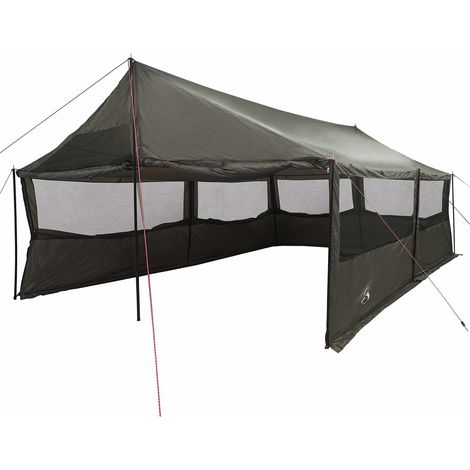 Tienda Familiar con techo Marrón gris 600 x 400 x 268 cm