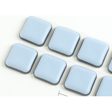 Patins de Meubles, 16 Pièces PTFE Téflon Carré Auto-adhésives Coulisses de Meubles Adaptés Aux Sols et Tapis Lisses (Carré, 20X20mm) 20pcs (1/4)