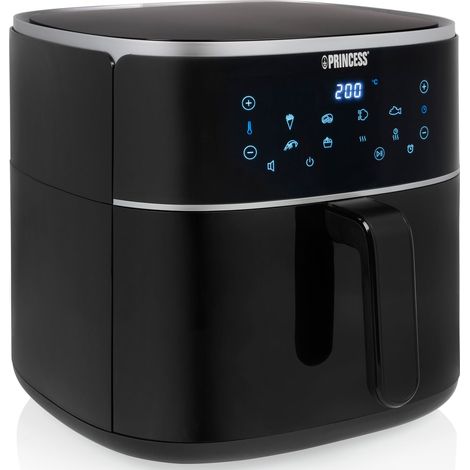 Digitale Heißluftfritteuse mit zwei Ebenen, 8 Programme 8Ltr. 1800 Watt