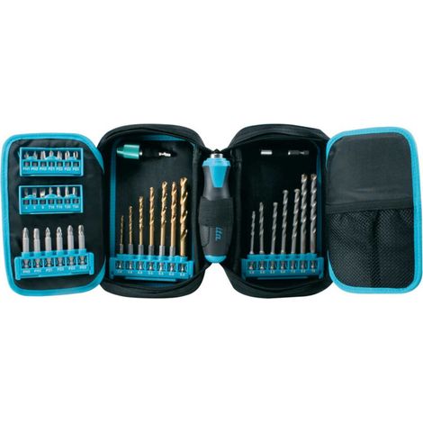 Makita P-90009 Bit und Bohrer Set 37 tlg. Phillips / Pozidriv / Schlitz / Torx