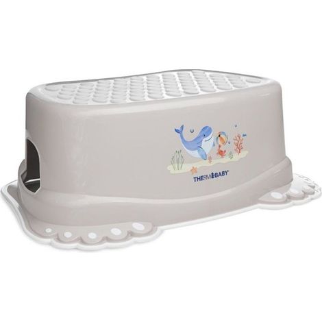 ThermoBaby YOOPI pelda帽o antideslizante Gris dise帽o marino con asas laterales (1/5)