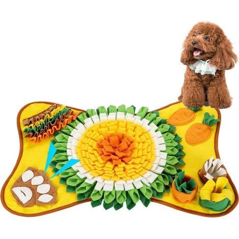 Tapis de fouille pour chiens, grand jouet d'intelligence pour chiens, jouet à renifler, jouet interactif durable pour chiens, favorise les aptitudes naturelles de recherche de nourriture (1/4)