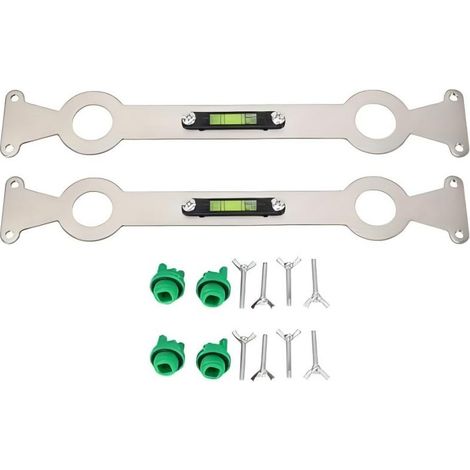 Nivelador de tuberías versátil y ajustable con nivel de burbuja de alta precisión: ideal para la instalación sencilla y precisa de cabezales de ducha y grifos en el hogar.