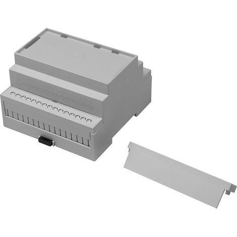 Kit de boîtier rail DIN RS PRO Couvercle plein, Dimensions 88 x 90 x 58mm 2 pôles ( Prix pour 1 ) (1/2)