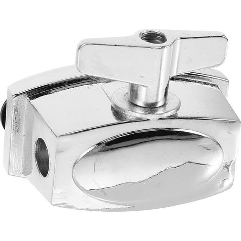 Halterung für Bass-Tom-Ständer, Instrumententeil – 7,00 x 5,00 x 3,30 cm – Silber (1/4)