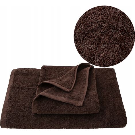 Asciugamano SPA marrone 450 g 90x180 cm (1/5)