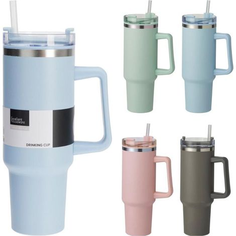 EXCELLENT mug termo 1200 ml surtido , Mug termo 1200 ml surtido, un vaso térmico de gran capacidad diseñado para mantener la temperatura de tus bebidas durante más tiempo, ideal pa