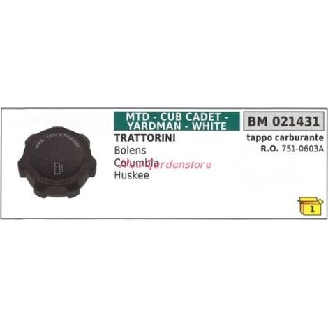Bouchon de remplissage tracteur de pelouse Bolens Cub cadet ORIGINAL
