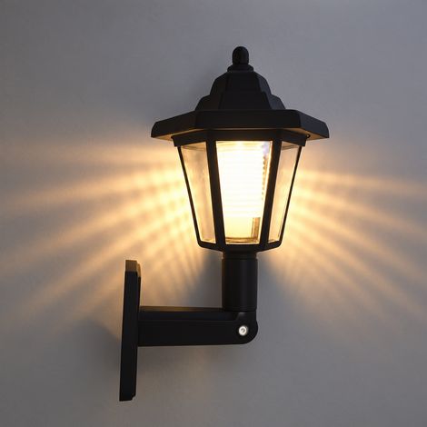 Applique murale solaire hexagonale d'extérieur étanche IP65 lumière chaude modèle classique 1 pièce 1 réf 3430 420 g – Livraison gratuite