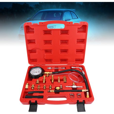 Manomètre essence diesel TU-114 pour test pression carburant, outil diagnostic pompe injection. (1/5)