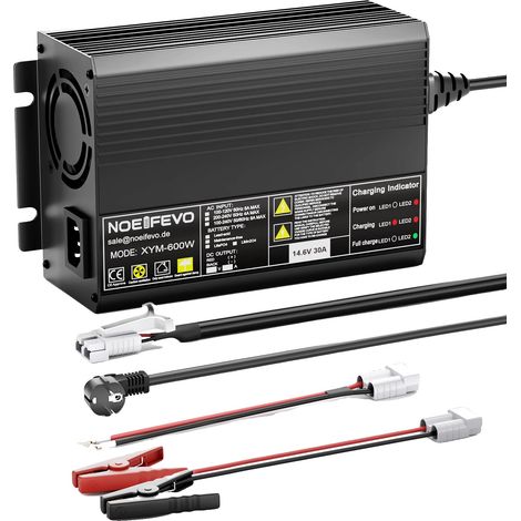 Chargeur de batterie au lithium, charge de 50A, protections de sécurité, 30A, UE (1/2)