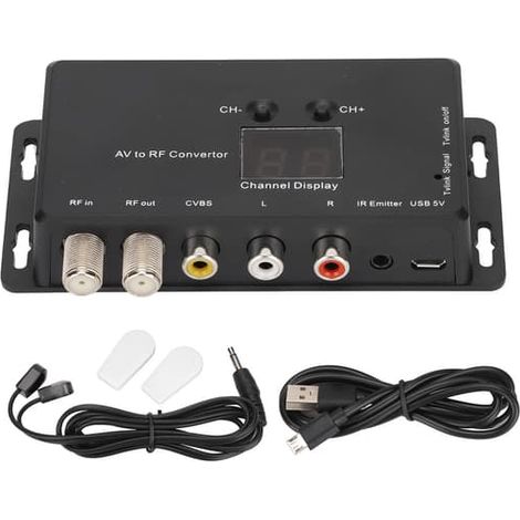 Modulateur TV Link réglable, compatible PAL et NTSC, convertisseur AV vers RF pour décodeurs et sources audio/vidéo (1/5)