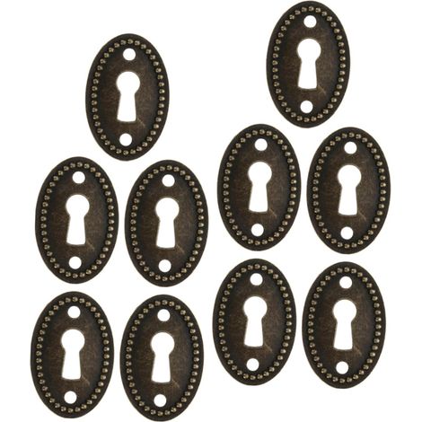 INOOMP Lot de 10 cache-serrures ovales pour placards et murs, en (1/5)