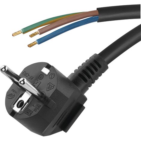 PVC 3 x 1,5 mm Noir 3 m h05 vV-kF-cR2–f3 hY005–f (1/5)