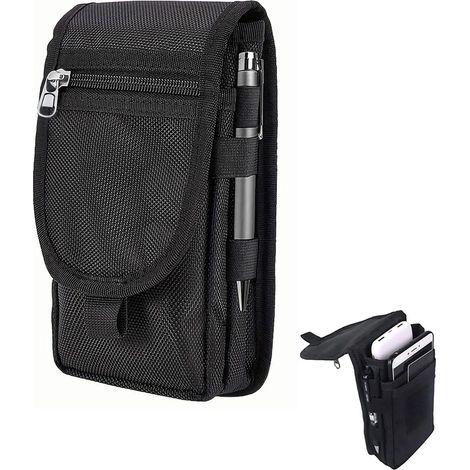 CCYKXA multifunctional tool bag, three-compartment tool bag, tool fanny pack, pouch for scissors and keys, for carpenters, gardeners, frame makers and roofers