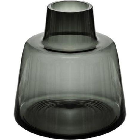 Vase Epaule Design en Verre "Yliana" 23cm Gris