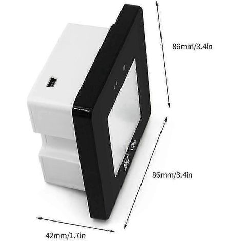 Lecteur de cartes de contrôle d'accès multi-technologies ZXL pour la lecture de codes RFID, NFC et QR. (1/5)