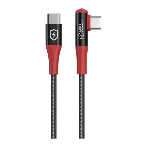 MicroConnect MC-angcusbc-SC-240W Bloqueur de données coudé USB-C vers C 240 W (1/2)