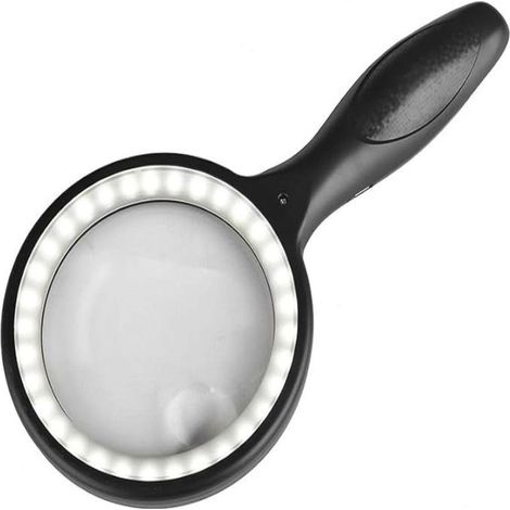 Loupe avec LED - Portable - Haute résolution et grossissement 30x/60x - 1 pièce - Blanc (1/5)