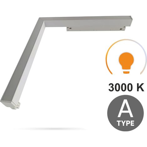 Projecteur linéaire à LED blanc chaud 3CCT 16 W Ultron, angle horizontal, type A, pour rails magnétiques SMART TRACK, 48 V CC (1/5)