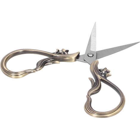 Ciseaux de Couture Vintage en Bronze pour Broderie et Travaux Manuels - Acier Inoxydable (1/5)