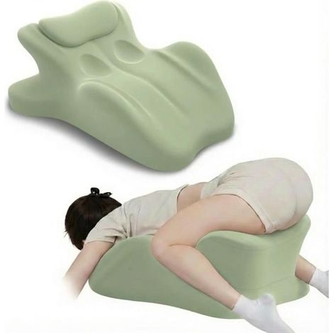 Cuscino ergonomico con un'inclinazione perfetta di 27°, cuscino multifunzionale inclinato in memory foam (verde) (1/5)