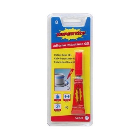 Gel Adhésif Instantané Blister 3x1g 2513 Supertite (1/3)