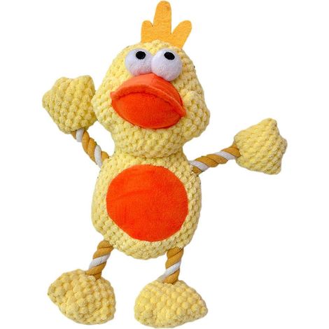 Cartoon Duck or Frog Jouet pour chien – Sound Feature résistant aux morsures – Tug-of-War pour dents Grinding – Canard (1/5)