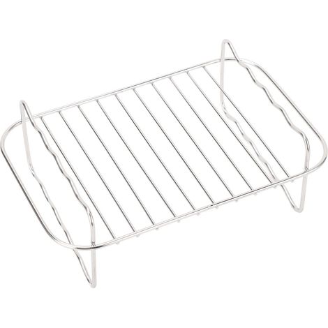 Stainless Steel Fryer Stand for Double Basket Fryers DZ201 401, Accessory Holder for Baking Pizzas and Bread with a Non-Stick and Rust-Resistant Design, Ideal (1/5)
