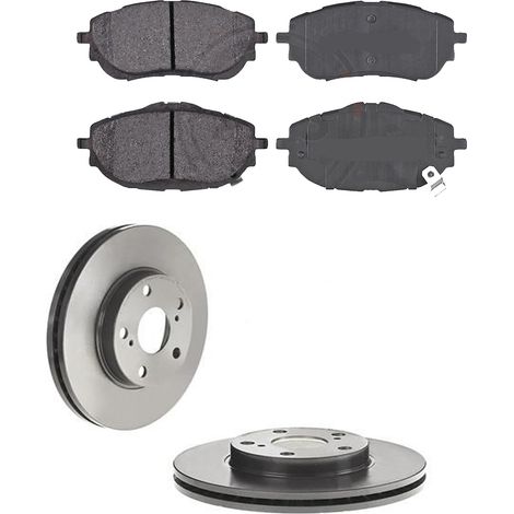 KIT FRENI ANTERIORI compatibile con TOYOTA COROLLA TRE VOLUMI (E18,ZRE1) - DISCHI + PASTIGLIE OEM: P 83 150 , P 83 082 / 18318 /SOSTITUZIONE DIRETTA/BASSA POLVERE/SILENZIOSO (1/5)