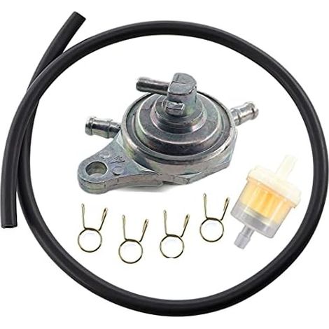 VURAHOME - Robinet dessence sous pression - 6 mm - Tuyau dessence pour Rex RS 400 450 460 500 600 700 et China ATV Mope Scooter Go Kart 50 cc 125 cc 150 cc Rex Baotian Benzhou Jinlin Sunl Taotao GY6 (1/5)