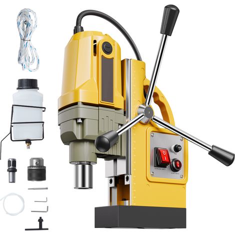 Mophorn-Magnet bohrer-1400W Motor, 1,6 Zoll Bohr durchmesser, 2810 lbf tragbare elektrische Mag-Bohrmaschine mit 800 U/min Nulllast-Geschwindigkeit (1/5)