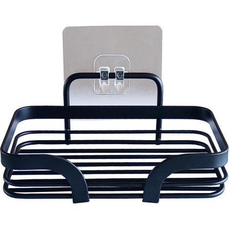 Porte Savon Adhésif "Filaire Premium" 14cm Noir (1/4)